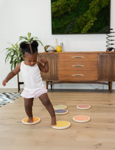 Wood Stepping Stones Toddler Toys Poppyseed Play 