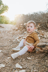 Waxed Leather Chelsea Boot | Color 'Vail Cream' | Hard Sole Shoes Consciously Baby 