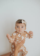 Bamboo Zip Pajamas | Daisies Onesies Consciously Baby 