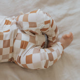 Bamboo Zip Pajamas | Checkered Onesies Consciously Baby 