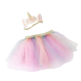 Rainbow Tutu & Unicorn Headband Set Dress-up MON AMI 