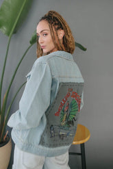 Rolling Stones Dragon Stadium Hand Stitched Denim Jacket People of Leisure 