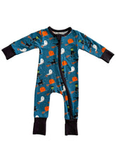 2-Way Convertible Zip Romper | Broomstick Friends Midnight Onesies SpearmintLOVE 0-3M Broomstick Friends Midnight 