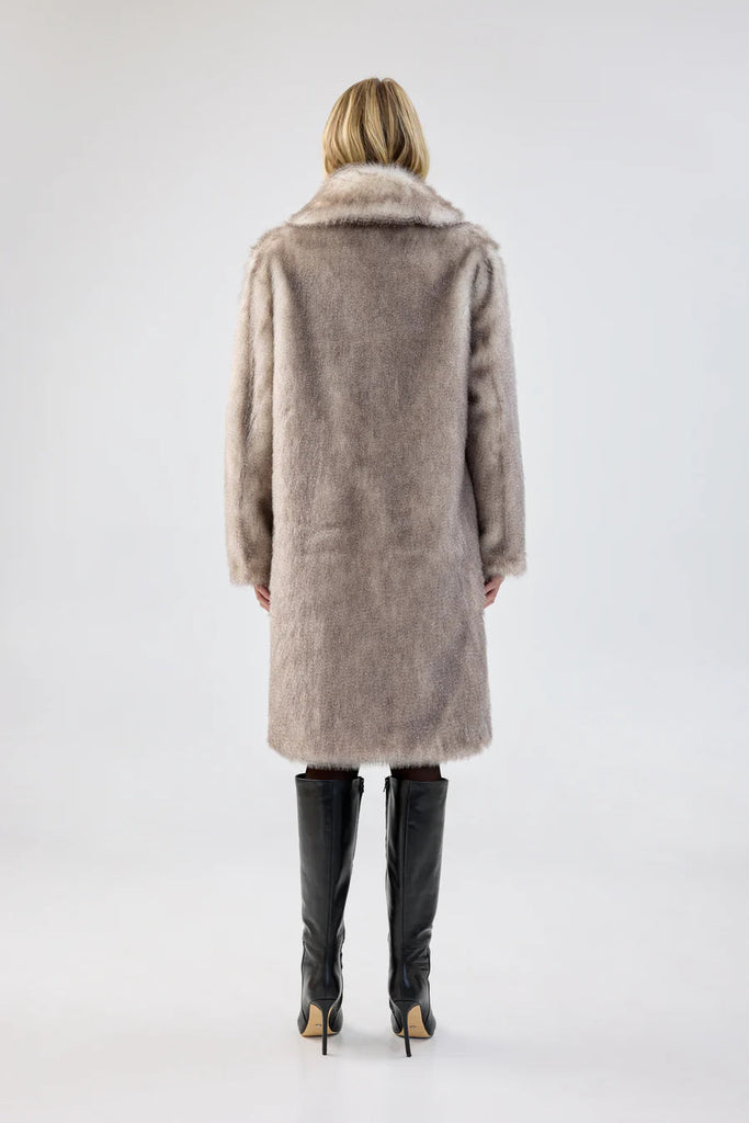 Elixir Coat | Grey Natural Outerwear Unreal Fur 