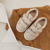 Leather Woven Sneaker | Color 'Bone' Shoes Consciously Baby 