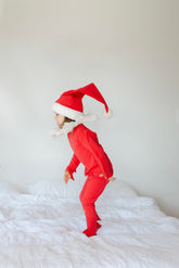 Red Holiday Elf Pajama Costume, Santa Costume Costumes Band of the Wild 