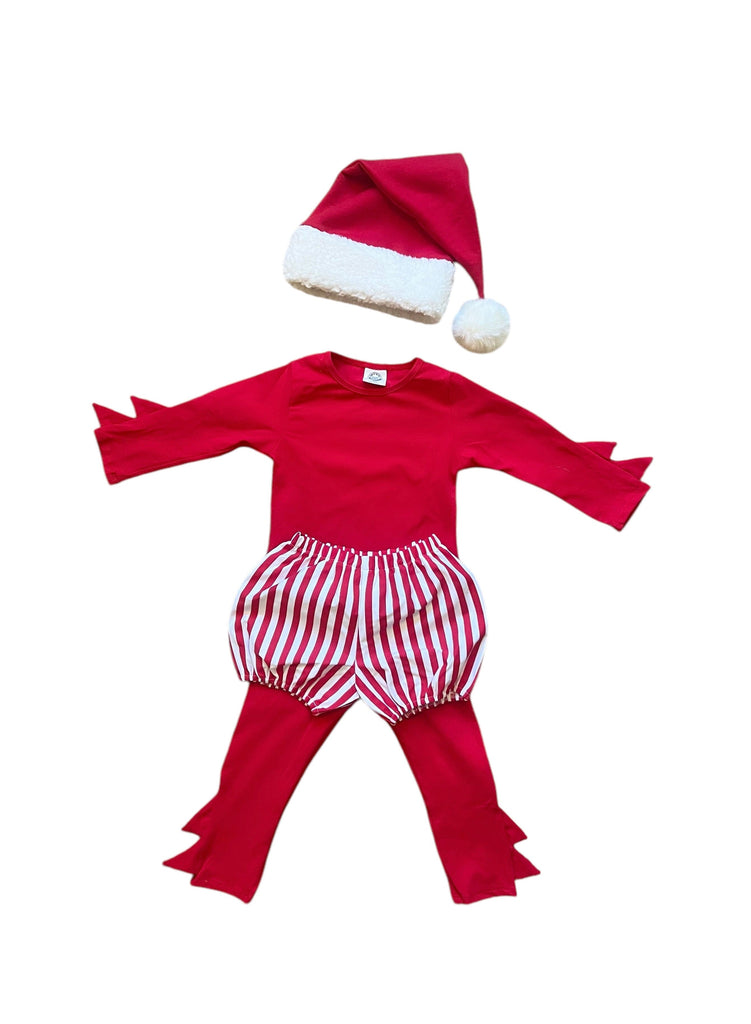 Red Candy Cane Striped Elf Costumes Band of the Wild 