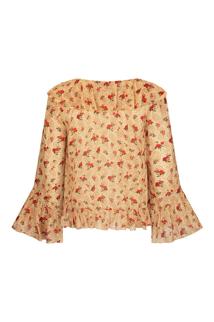 Fleur Frill Blouse | Butterscotch Blouses Spell 