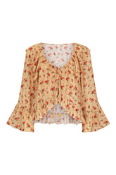 Fleur Frill Blouse | Butterscotch Blouses Spell XS Butterscotch 