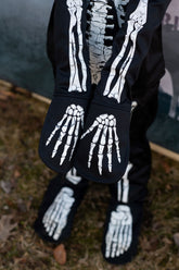 Glow in the Dark Skeleton Shirt, Pants & Mask Costumes Great Pretenders USA 