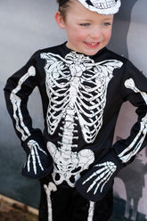 Glow in the Dark Skeleton Shirt, Pants & Mask Costumes Great Pretenders USA 