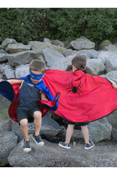 Superhero Reversible Adventure Cape with Mask Costumes Great Pretenders USA 