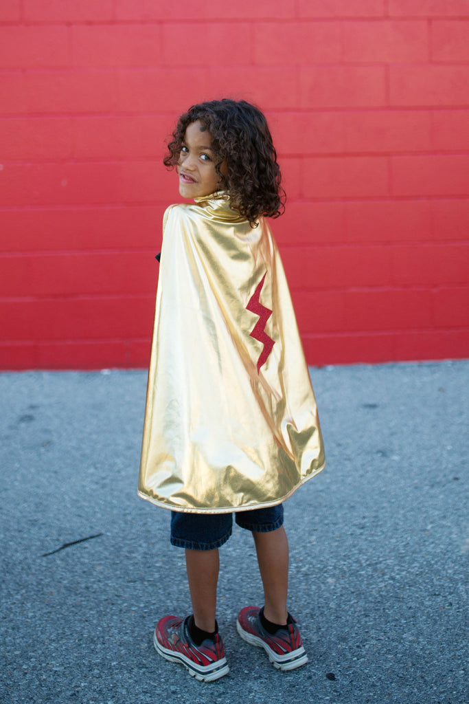 Gold and Red Reversible Wonder Cape Costumes Great Pretenders USA 