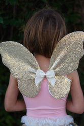 Gracious Gold Sequins Skirt, Wings, & Wand Costumes Great Pretenders USA 