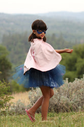 Super-duper Tutu/Cape/Mask, Pink & Navy Costumes Great Pretenders USA 