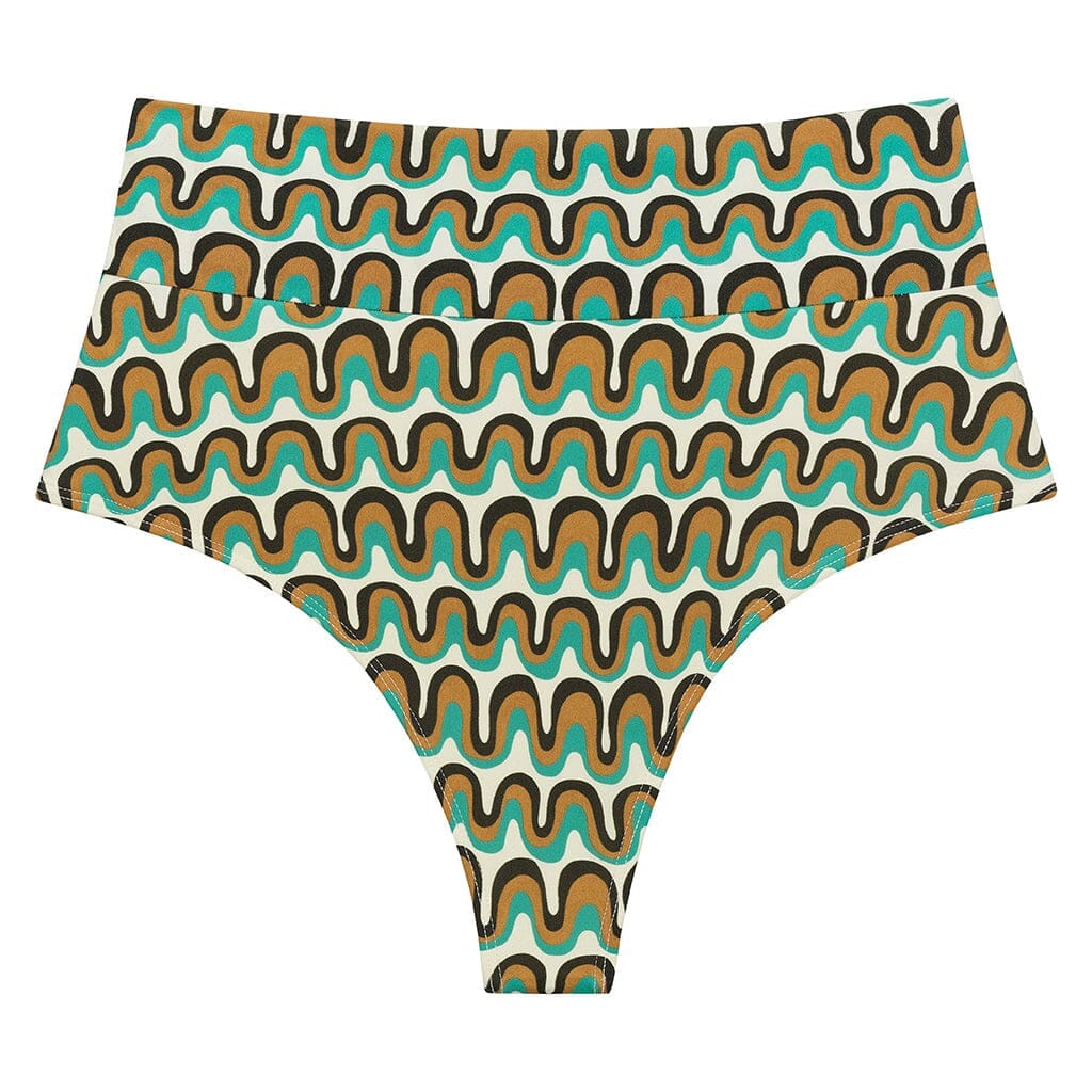 Groovy Added Coverage High Rise Bikini Bottom Bikini Bottom Montce 