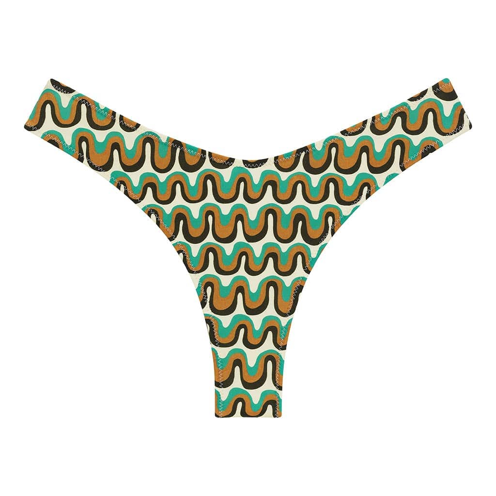 Groovy Lulu (Zig-Zag Stitch) Bikini Bottom Bikini Bottom Montce 