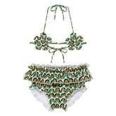 Groovy Mini Flower Top x Cabana Bottom Set Mini Swimwear Montce 