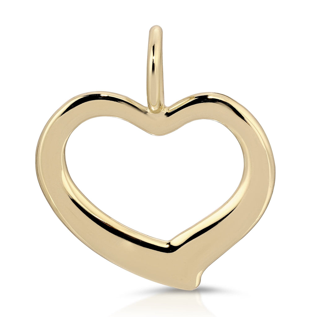 Haley Open Heart Pendant Pendants eklexic GOLD 