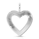 Hannah Open Heart Pendant Pendants eklexic SILVER 