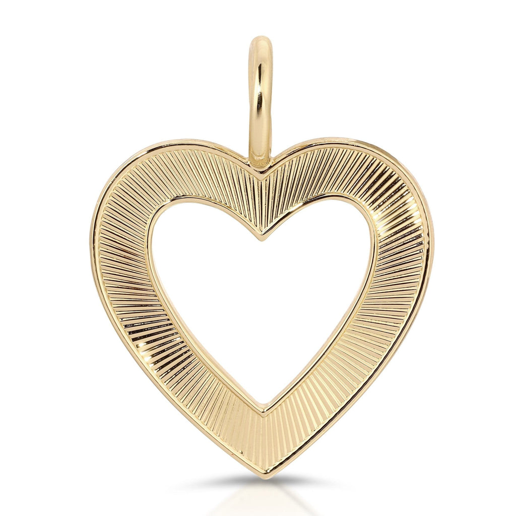 Hannah Open Heart Pendant Pendants eklexic GOLD 