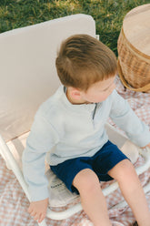 Quarter Zip | Seafoam Green Tops & Tees Henry Drew Collection 