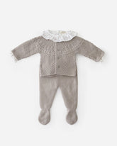 Hortensia Knit Set Sets Grey Elephant 