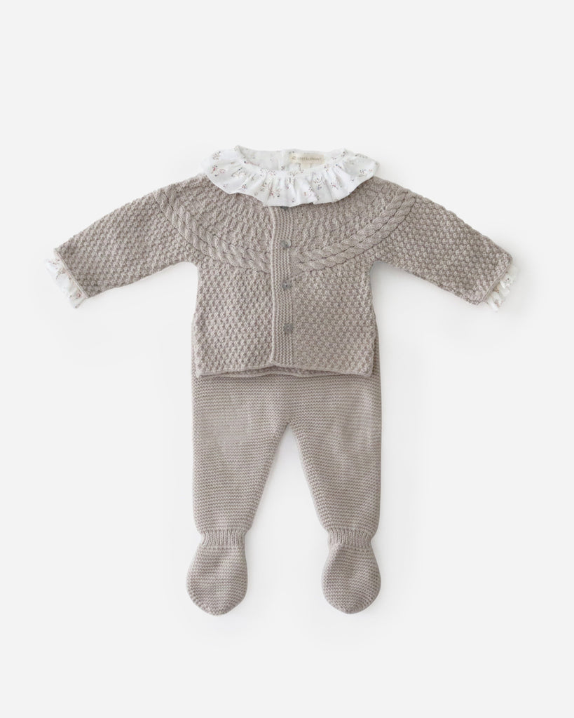 Hortensia Knit Set Sets Grey Elephant 