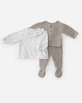 Hortensia Knit Set Sets Grey Elephant 