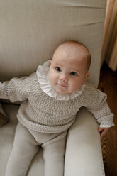 Hortensia Knit Set Sets Grey Elephant 