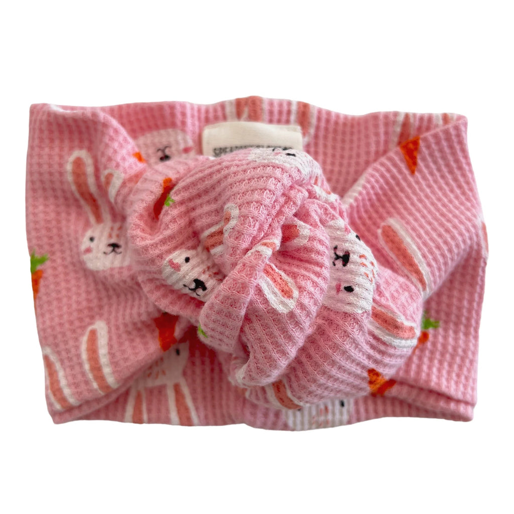 Organic Waffle Turban Headband | Sister Bunny Bows & Headbands SpearmintLOVE 0-12m Sister Bunny 