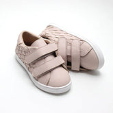 Leather Woven Sneaker | Color 'Dusty Pink' Shoes Consciously Baby 