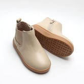 Leather Chelsea Boot | Color 'Bone' | Hard Sole Shoes Consciously Baby 