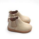 Leather Chelsea Boot | Color 'Bone' | Hard Sole Shoes Consciously Baby 