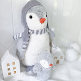 Pebble the Penguin & Baby Plush Toy Stuffed Toy MON AMI 