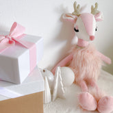 Freija the Pink Reindeer Stuffies MON AMI 