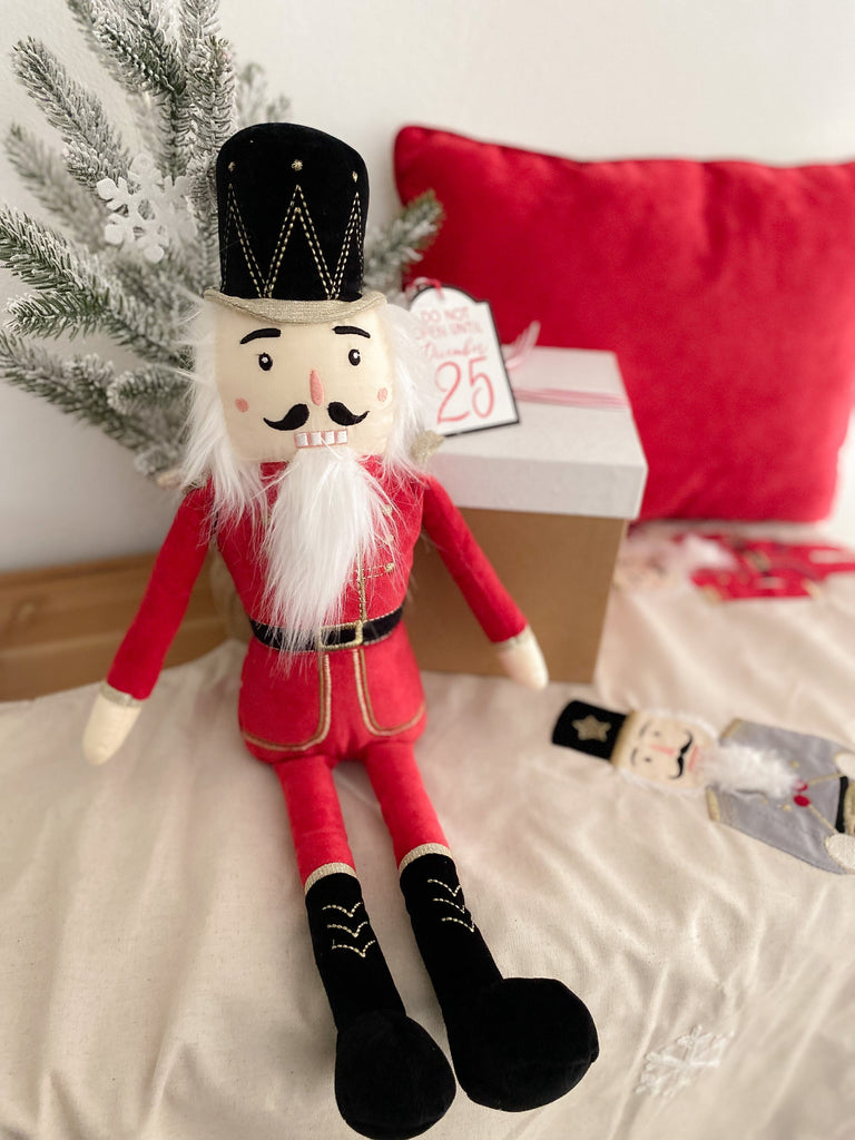 Nutcracker Shelf Sitter | Red Christmas Decor MON AMI 