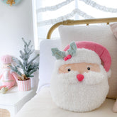 Pink Santa Accent Decor PILLOW MON AMI 