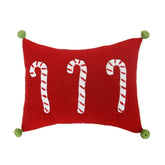 Candy Cane Mini Pillow | Red Throw Pillows Melange Collection 