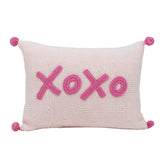 XOXO Mini Pillow | Pink Throw Pillows Melange Collection 