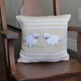 Lamb 10" Pillow | Ecru Throw Pillows Melange Collection 