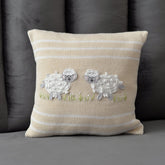 Lamb 10" Pillow | Ecru Throw Pillows Melange Collection 