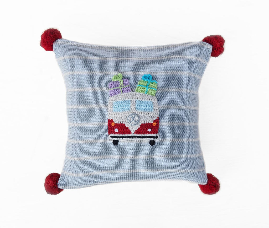 Van with Gifts 10" Pillow Throw Pillows Melange Collection 