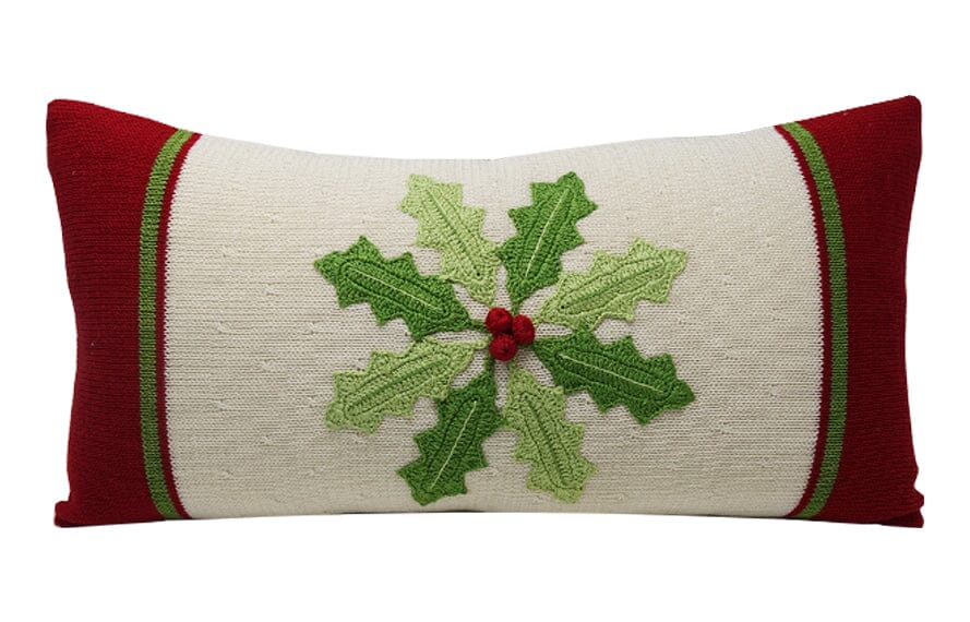 Holly Pinwheel Lumbar Pillow Throw Pillows Melange Collection 