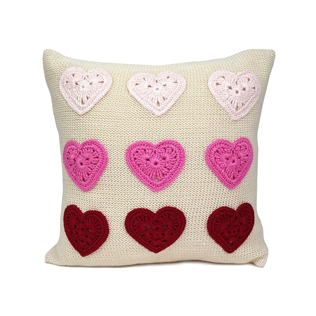 Valentine Heart 10" Pillow Throw Pillows Melange Collection 