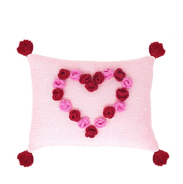 Flower Heart 8 x 11 Pillow Throw Pillows Melange Collection 