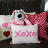 XOXO Mini Pillow | Pink Throw Pillows Melange Collection 