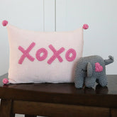 XOXO Mini Pillow | Pink Throw Pillows Melange Collection 