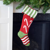 Candy Cane Stocking Stockings Melange Collection 