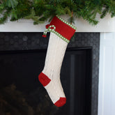 Cable-Knit Bow Stocking Stockings Melange Collection 